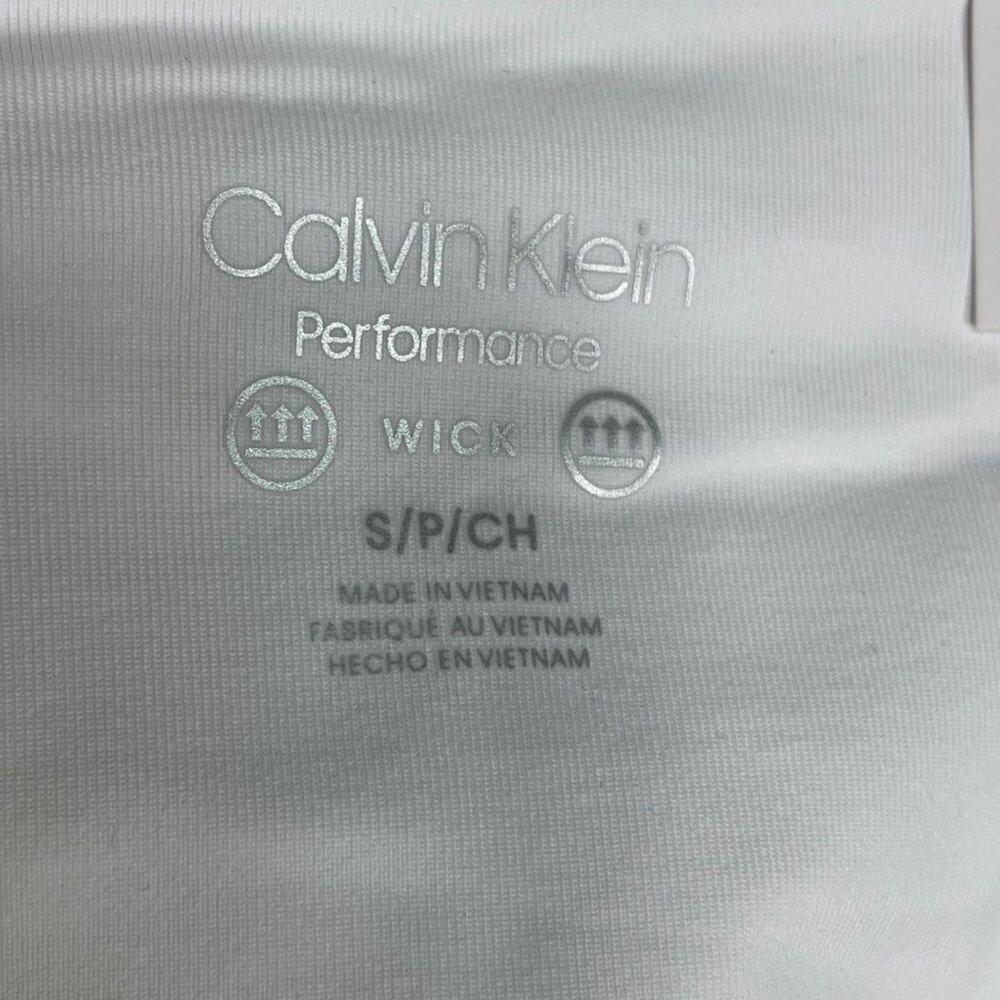 Calvin Klein Printed Cropped Leggings, Enlighten Daffodil, Small $50 - Picture 5 of 8